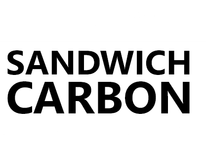 Sandwich à construction en carbone, prêt à être utilisé en une seule prise