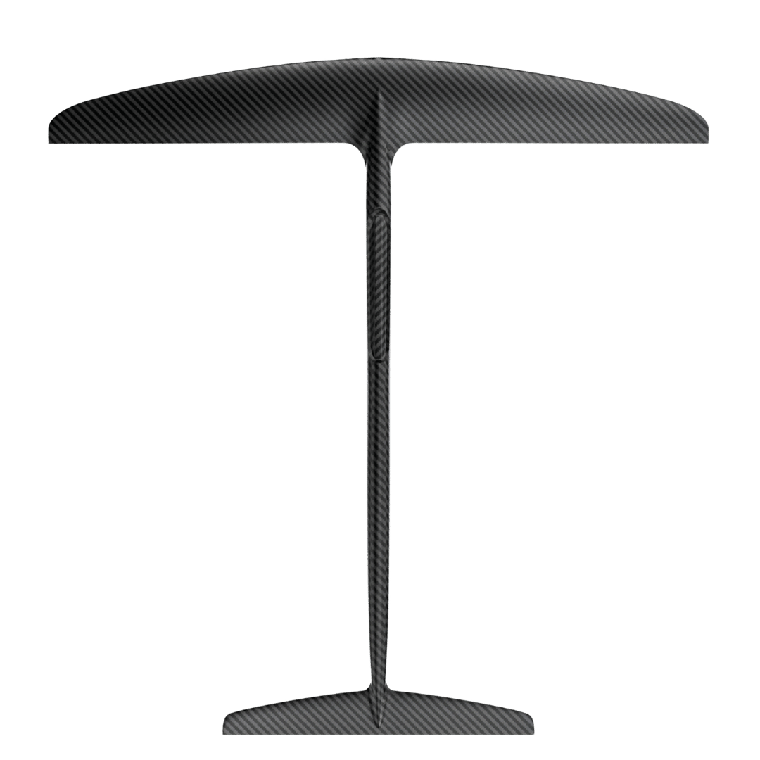 Un parapluie noir avec une base blanche
